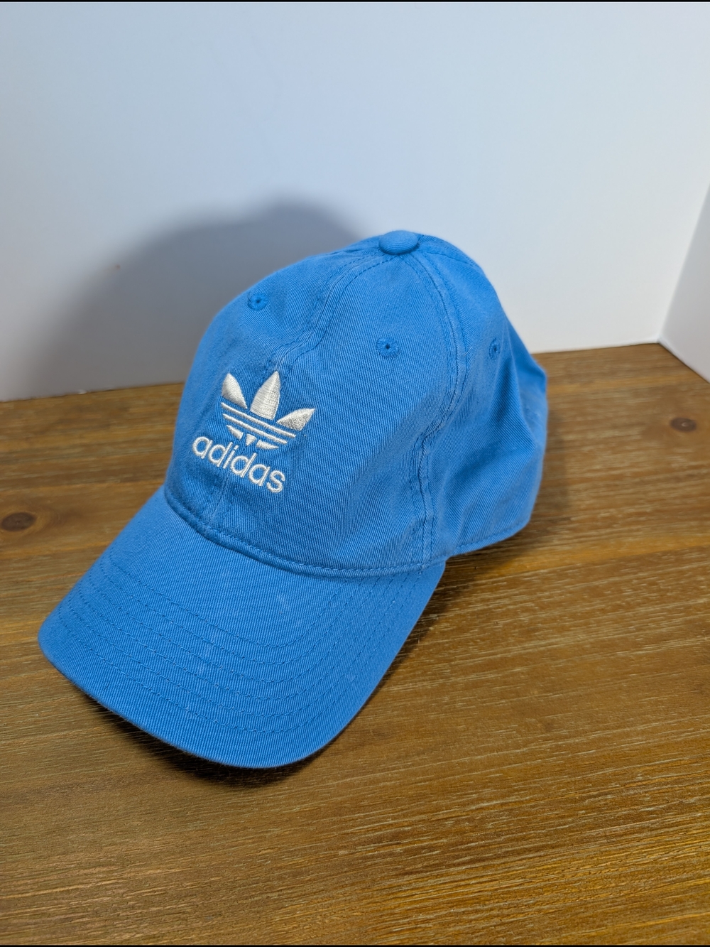 Adidas Originals Trefoil Strapback Hat Blue Dad Cap Adjustable